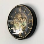 Ms Wall Clock Black Gear Type 40 cm - Image 2