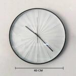 Ms Wall Clock Black Line Number 40 cm