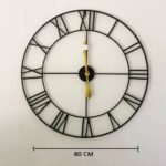 Ms Wall Clock Metal 80 cm