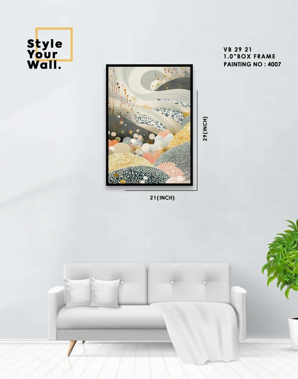 4007 Wall Frame VB 21 29 PN4007 - Image 1