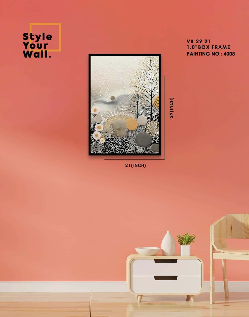 4008 Wall Frame VB 21 29 PN4008 - Image 1