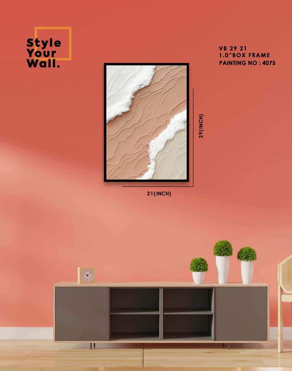 4075 Wall Frame VB 21 29 PN4075 - Image 1