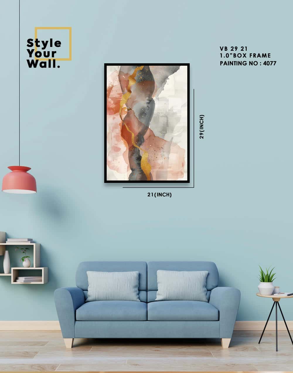 4077 Wall Frame VB 21 29 PN4077 - Image 1