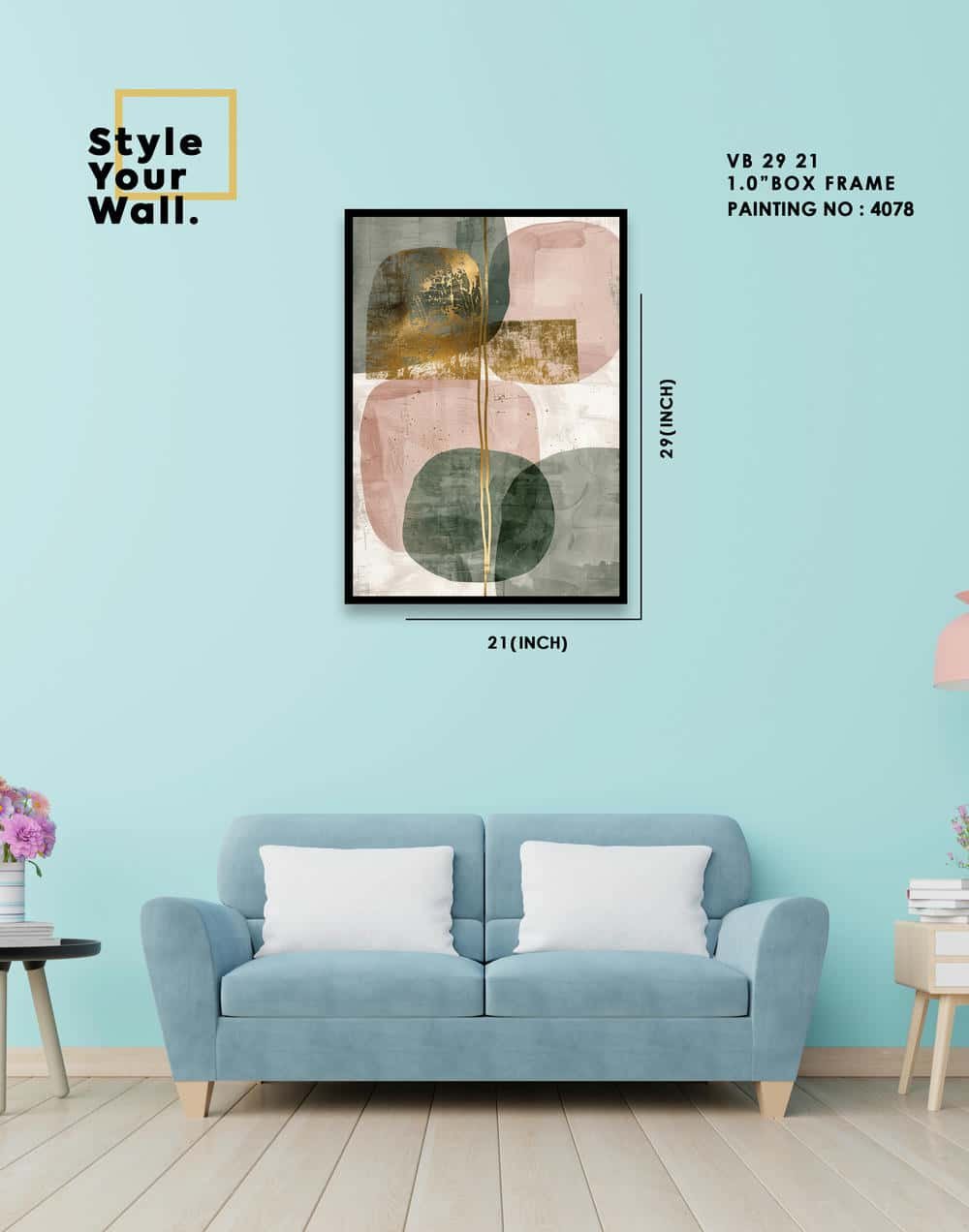 4078 Wall Frame VB 21 29 PN4078 - Image 1