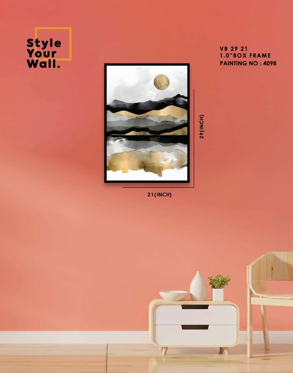 4098 Wall Frame VB 21 29 PN4098 - Image 1