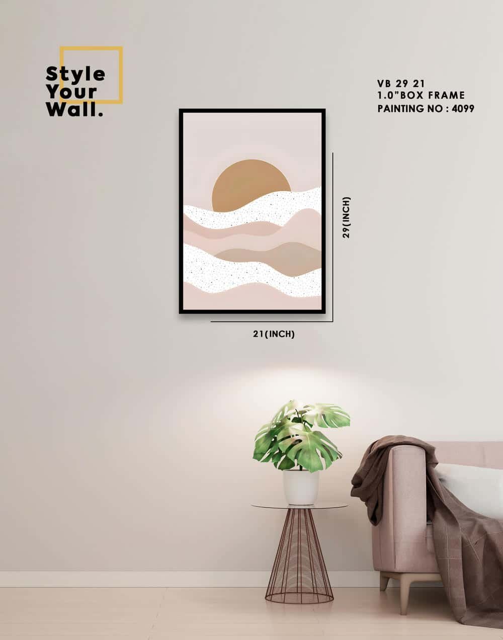 4099 Wall Frame VB 21 29 PN4099 - Image 1