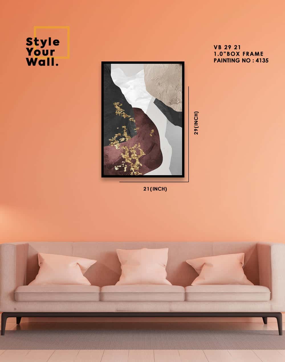 4135 Wall Frame VB 21 29 PN4135 - Image 1