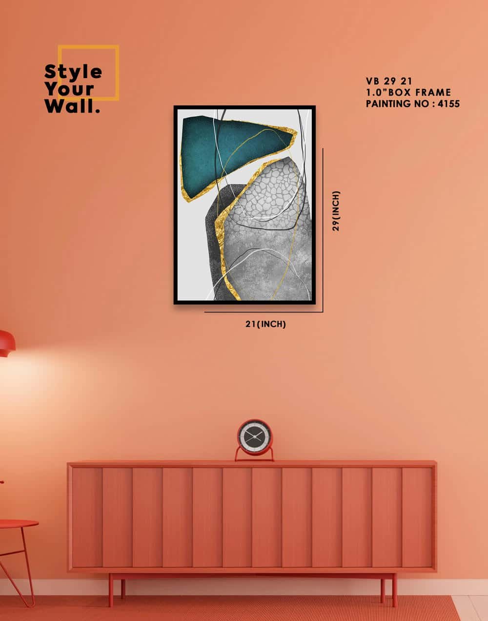 4155 Wall Frame VB 21 29 PN4155 - Image 1