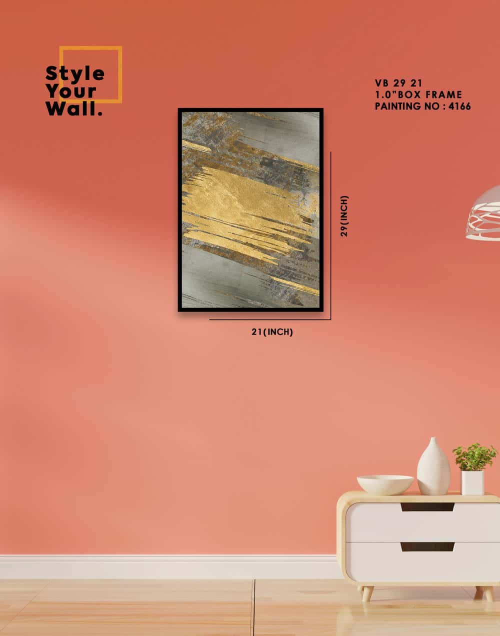 4166 Wall Frame VB 21 29 PN4166 - Image 1