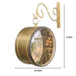 12''Metal Acrylic Dial Railway Clock