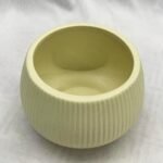 Cb Ceramic Pot Bowl Line Small Ivory - Image 4