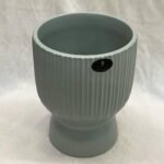 Cb Ceramic Pot B&I Ribbed - Image 3