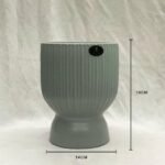 Cb Ceramic Pot B&I Ribbed