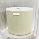 Laundry Basket With Lid White