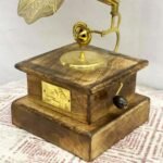 Show Piece Gramaphone Wood And Metal - Image 3