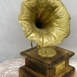 Show Piece Gramaphone Wood And Metal - Image 2