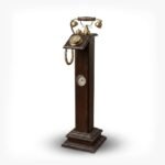 Wooden Telephone Standing - Image 2
