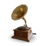 Teak Colour Square Gramaphone - Image 2
