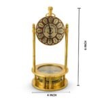 Clock with compass