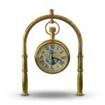 Heavy Brass Clock - Image 2