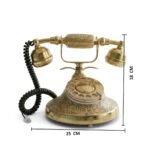 Round Brass Telephone
