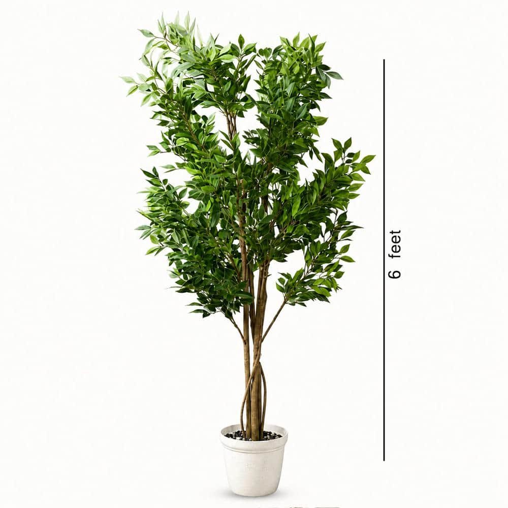arti treees-10.1 SR 4869 Tree 2160 Leaves 1.7 Mtr Aura Pot 10 - Image 1
