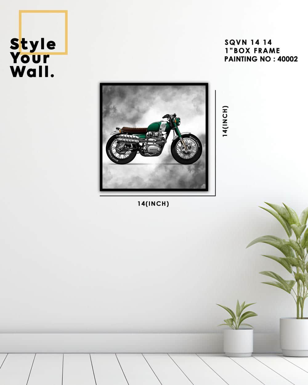 40002 Wall Frame SQVN PN 40002 - Image 1
