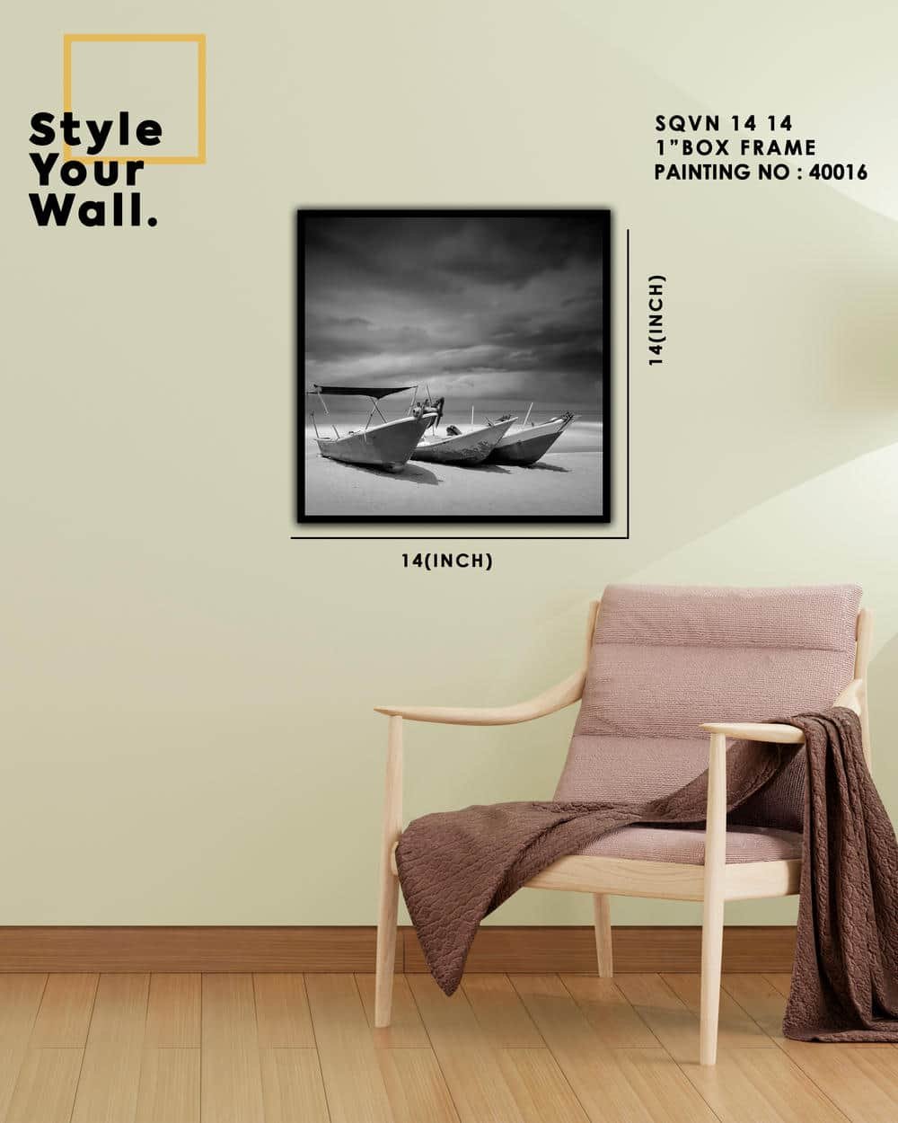 40016 Wall Frame SQVN 1414 PN 40016 - Image 1